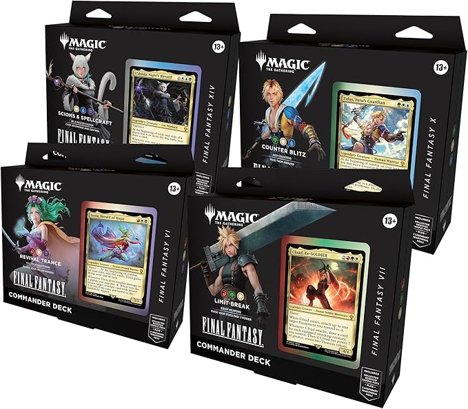 MTG: Universes Beyond | Final Fantasy | Commander Deck Display (4 Motivos)